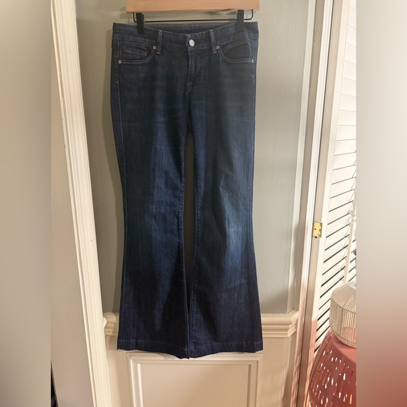 Citizens Of Humanity Blue Flare Wide Leg Jeans - Picture 1 of 12